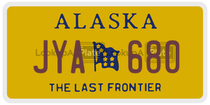 JYA680  license plate in AK