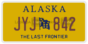 JYJ842 license plate in Alaska