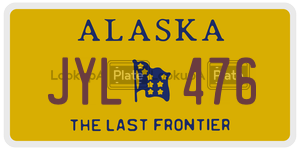 JYL476 license plate in Alaska