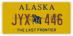 JYX446 license plate in Alaska