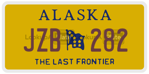 JZB282 license plate in Alaska