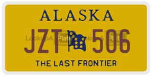JZT506  license plate in AK