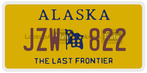 JZW822 license plate in Alaska