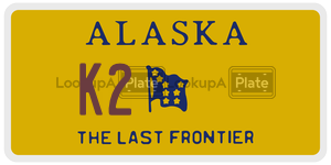 K2 license plate in Alaska