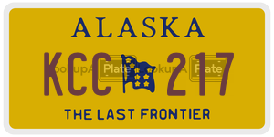 KCC217  license plate in AK
