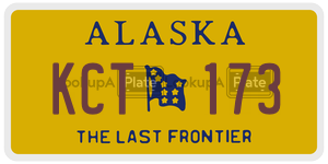 KCT173  license plate in AK