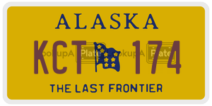 KCT174  license plate in AK