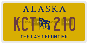 KCT210  license plate in AK