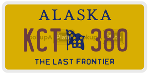 KCT380 license plate in Alaska