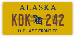 KDK242  license plate in AK