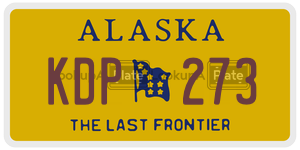 KDP273  license plate in AK