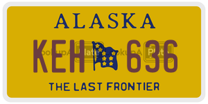 KEH636  license plate in AK