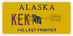 KEK license plate in Alaska