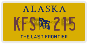 KFS215 license plate in Alaska