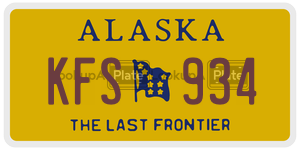KFS934 license plate in Alaska