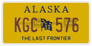 KGC576 license plate in Alaska
