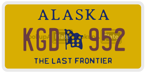 KGD952  license plate in AK