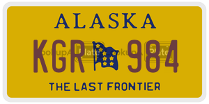 KGR984  license plate in AK