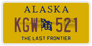 KGW521 license plate in Alaska
