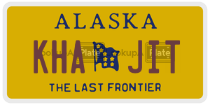 KHAJIT  license plate in AK