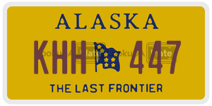 KHH447  license plate in AK