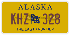KHZ328  license plate in AK