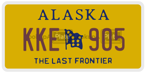 KKE905 license plate in Alaska