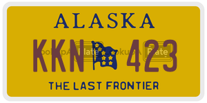 KKN423  license plate in AK
