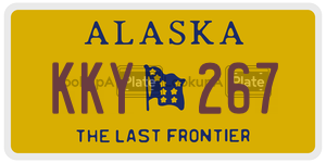 KKY267  license plate in AK