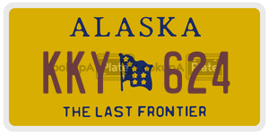 KKY624  license plate in AK