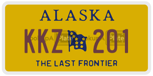 KKZ201  license plate in AK