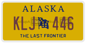 KLJ446  license plate in AK