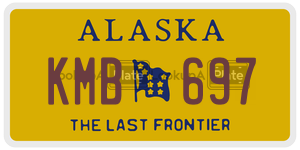 KMB697 license plate in Alaska