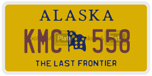 KMC558 license plate in Alaska