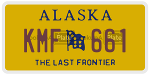KMF661  license plate in AK