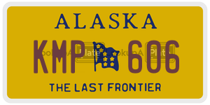 KMP606  license plate in AK