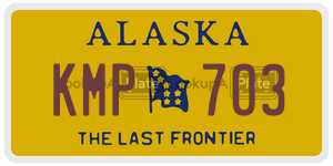 KMP703 license plate in Alaska