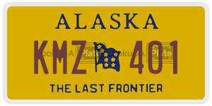 KMZ401 license plate in Alaska