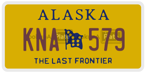 KNA579 license plate in Alaska