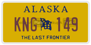 KNG149 license plate in Alaska