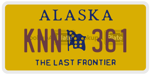 KNN361 license plate in Alaska