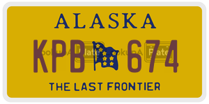 KPB674 license plate in Alaska