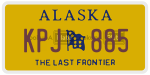 KPJ885 license plate in Alaska