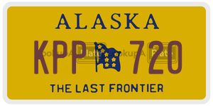 KPP720  license plate in AK