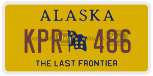 KPR486 license plate in Alaska
