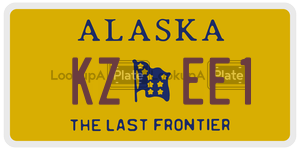 KZEE1 license plate in Alaska