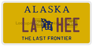 LAHEE  license plate in AK