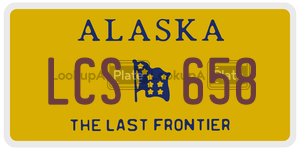 LCS658 license plate in Alaska