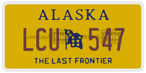 LCU547 license plate in Alaska