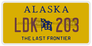 LDK203 license plate in Alaska